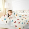 thumbnail image 4 of jejeloiu Colorful Circle Pattern Twin Comforter Sets,Abstract Geometric Circular Bedding Set For Girls Boys Reversible 2pcs, 4 of 8