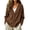 Coffee -AG07, variant on Corduroy Cardigan Sweaters for Women Button Up Loose V Neck Long Sleeve Comfy Jacket Dressy Elegant Basic Fall Tops Orange S