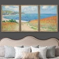 thumbnail image 3 of wall26 Framed Canvas Print Wall Art Set Path Through The Corn at Pourville by Claude Monet Cultural Historic Oil Painting Fine Art Reproduction for Living Room, Bedroom, Office - 16"x24"x3, 3 of 5