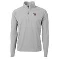 thumbnail image 2 of Men's Cutter & Buck  Gray Iowa Cubs Adapt Eco Knit Hybrid Recycled Quarter-Zip Top, 2 of 3