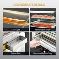 thumbnail image 6 of ROVSUN Hot Dog Roller Grill, 1050W/1200W/1650W/2000W, 7/11 Rollers, 6 of 8