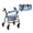 Blue Tie-dye, variant on COEQINE Rollator Walker Seat & Backrest Rollbar Covers with Carry Storage Bag 3 Pack Set, Universal Size Decorative Cushion Cover for Women Men Elderly, Pink Zebra Print