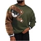 thumbnail image 2 of Blusas y camisas de manga larga con cuello redondo para hombre, estilo casual, con bloques de color, cuello redondo, manga larga, estilo jersey, blusa de poliéster para hombre., 2 of 8