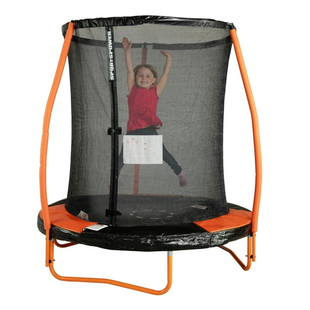 Bounce Pro 6Foot Trampoline, with Enclosure and Mini Flash Light Zone