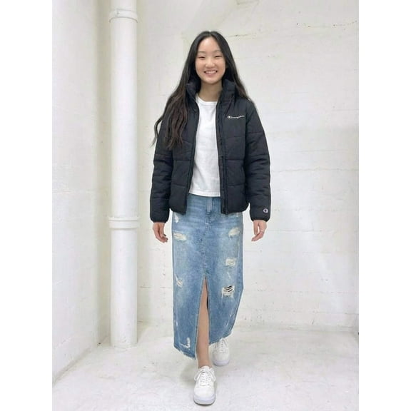 Champion Women's Puffer Jacket Black J4669 586UHA 001