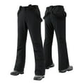thumbnail image 2 of jtjvou Women's Detachable Ski Bib Pants Outdoor Windproof Waterproof Snow Pants Insulated Warm Pants Black L, 2 of 6