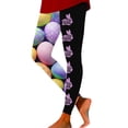 thumbnail image 1 of Ladies' Easter Bunny Egg Print Tight Slimming Low Rise Leggings, 1 of 3