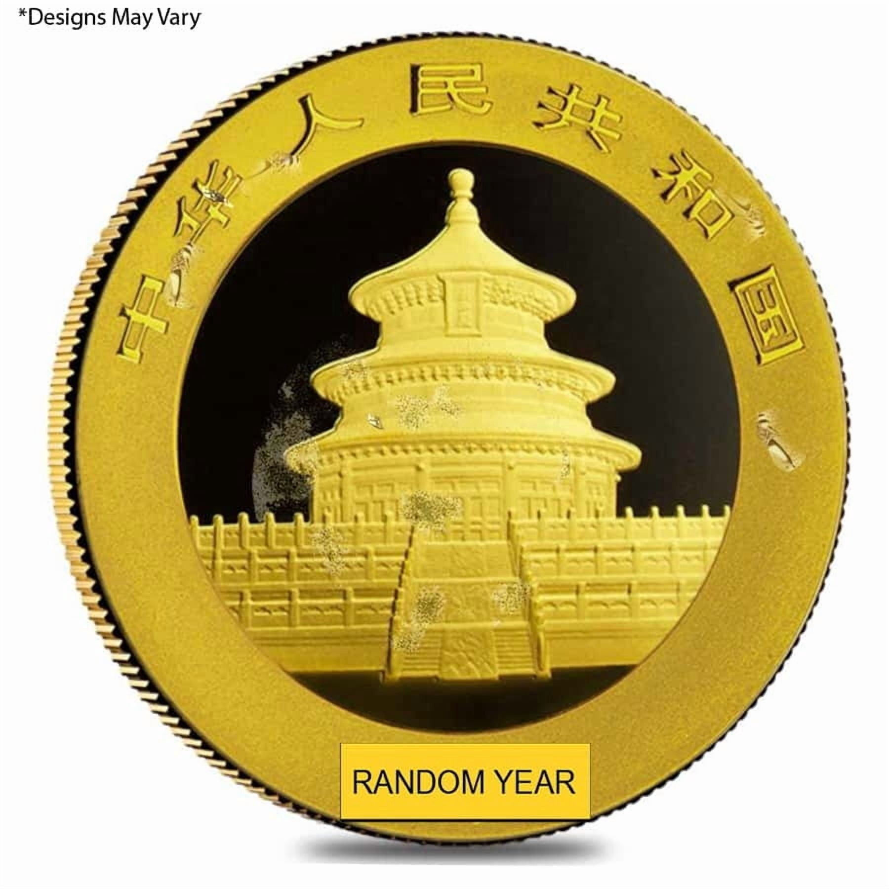 Chinese 30 Gram Gold Panda .999 Fine (Random Year, Abrasions)