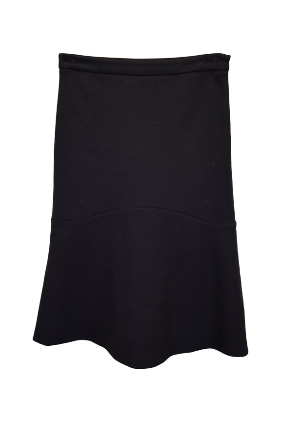 Pre-Owned Etro A-Line Knee-Length Skirt in Black Rayon