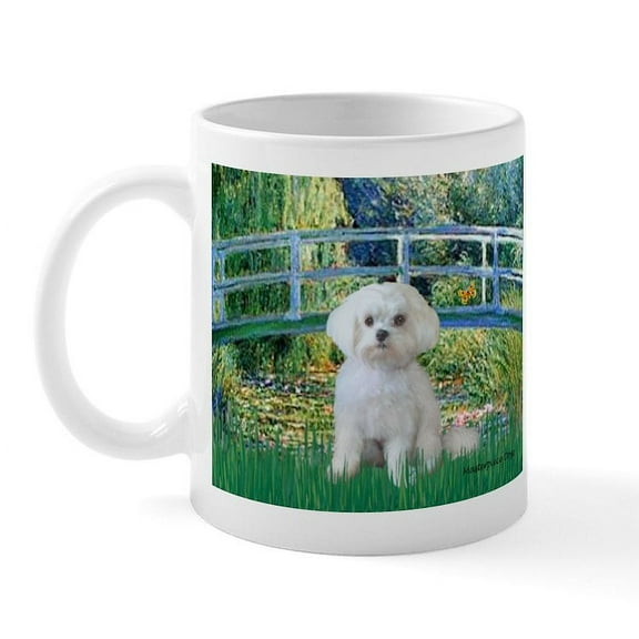 CafePress - Bridge / Maltese Mug - 11 oz Ceramic Mug - Novelty Coffee Tea Cup