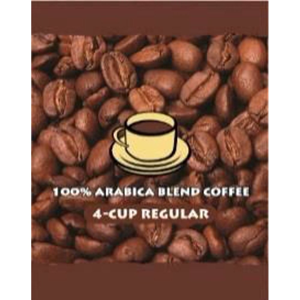 Hotel Room 100 Arabica Blend Regular 4 Cup Coffee Filter Packs 200