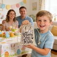 thumbnail image 4 of RKSTN Polyester basket Easter-themed Gift Bags And Featuring Rabbits And Easter Egg Patterns On A Burlaps-like Fabric And Perfects For Holiday Parties And Decorations room decor, 4 of 5