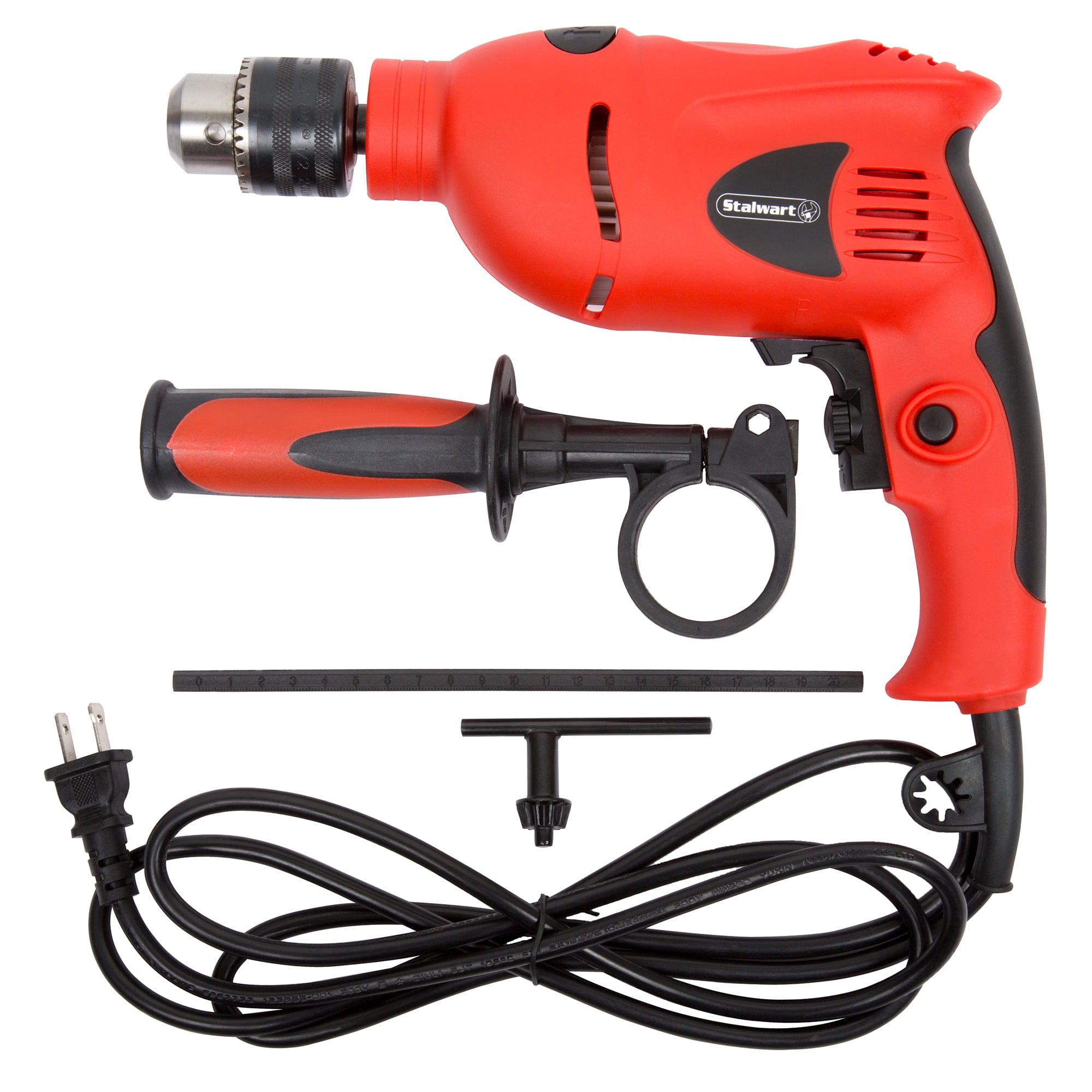 Stalwart 2-in-1 Impact Driver Power Drill - 5.0 Amp 120 Volt Hammer Drill