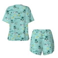 thumbnail image 2 of Sigee Hawaiian Style for Sleepwear Casual Pjs with Pockets Women's Pajamas Sets Shorts 2 Piece Short Sleeve Lounge Sets 3X-Large, 2 of 9