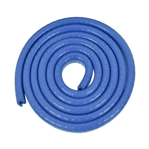 Unique Bargains Edge Trim U Seal Extrusion Blue U Channel Edge Protector PVC Plastic w Iron Sheet Fits 1/64''-1/16'' Edge 3.3Ft/1M