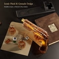 thumbnail image 2 of Set decantador de whisky Kollea con vasos de chupito en forma de granada, 2 of 9