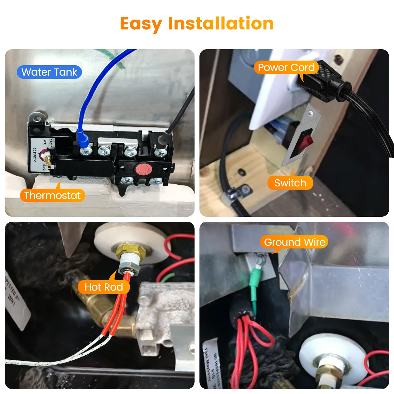 Briidea RV Electric Water Hybrid Heater Kits, Compatible with Suburban and Atwood Water Heater