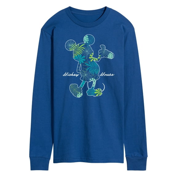 Mickey & Friends - Mickey Mouse Tropical Silhouette - Men's Long Sleeve T-Shirt