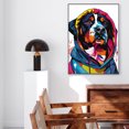 thumbnail image 5 of Hudo Wall Art - Funny Dog Canvas Poster for Kids' Room - Entlebucher Mountain Dog colorful art print, Canvas Painting Puppy Artwork, Watercolor Artwork Print For Bedroom, 5 of 5