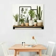 thumbnail image 2 of Nawypu  Boho Plant Scene with Cacti and Succulents in Geometric Pots Watercolor Giclee Art Design, 2 of 4