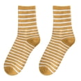 thumbnail image 2 of LSQii Mens Womens Socks Casual Stripe Printing Mid Tube Crew Socks Moisture Wicking LightWeight Thin Cotton Non Slip Sport Workout Everyday Wear, 2 of 3
