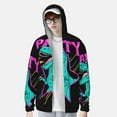thumbnail image 4 of Easygdp Rex Dinosaur With Sunglasses Lightweight Long Sleeve Sun Shirt Sports long-Sleeved Sun Protective Clothing, Quick Drying Breathable - Medium, 4 of 9