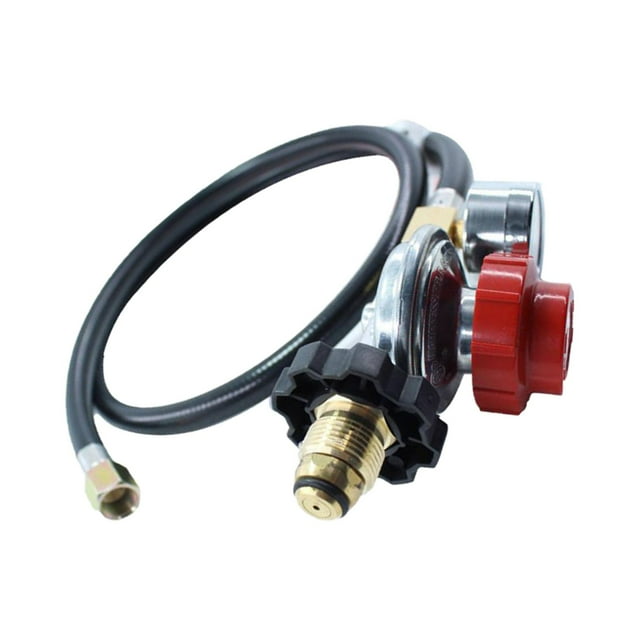Regulador de gas de alta presión, calibre 30PSI con indicador de , conector Pol para cocina de gas contra incendios, barbacoa reducto DYNWAVEMX Regulador de gas