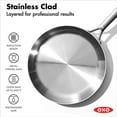 thumbnail image 2 of OXO Mira Tri-Ply Stainless Steel 12" Frying Pan Skillet, 2 of 6
