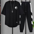 thumbnail image 3 of Camiseta de hombre de alta calidad, conjuntos de pantalones superiores, ropa informal para hombre, oferta básica, venta al por mayor, pantalones gráficos de estilo coreano, 5xl de algodón, 3 of 5