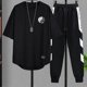 thumbnail image 3 of Camiseta de hombre de alta calidad, conjuntos de pantalones superiores, ropa informal para hombre, oferta básica, venta al por mayor, pantalones gráficos de estilo coreano, 5xl de algodón, 3 of 5
