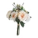 thumbnail image 1 of Ramo artificial Zulema Arreglo de bodas Decoración de hojas Ramo de simulación de seda Blanco, 1 of 6