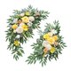 thumbnail image 3 of 2 piezas de arco de flores para boda, estilo bohemio, versátil, decoración floral Amarillo Blanco, 3 of 9