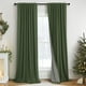 thumbnail image 1 of Cortinas Pitalk Blackout de lino verde oliva pálido, 274x138 cm, 1 of 9
