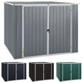 thumbnail image 3 of vidaXL Garden Shed Storage House for Tools Equipment Backyard Galvanized Steel, 3 of 16
