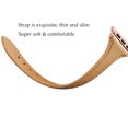 thumbnail image 2 of WFEAGL Apple Watch Leather Band Replacement Wristband 42mm 44mm 45mm Camel/Rose Gold, 2 of 6
