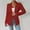 Red, variant on Women's Work Office Blazer Stretch Lapel Collar Long Sleeve Jacket Fashioin Dressy One Button Suit Interview Outfits