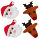 thumbnail image 5 of GOOHOCHY 4 pinzas para el cabello, adorables broches navideños, accesorios para el cabello para fiestas navideñas, 5 of 8