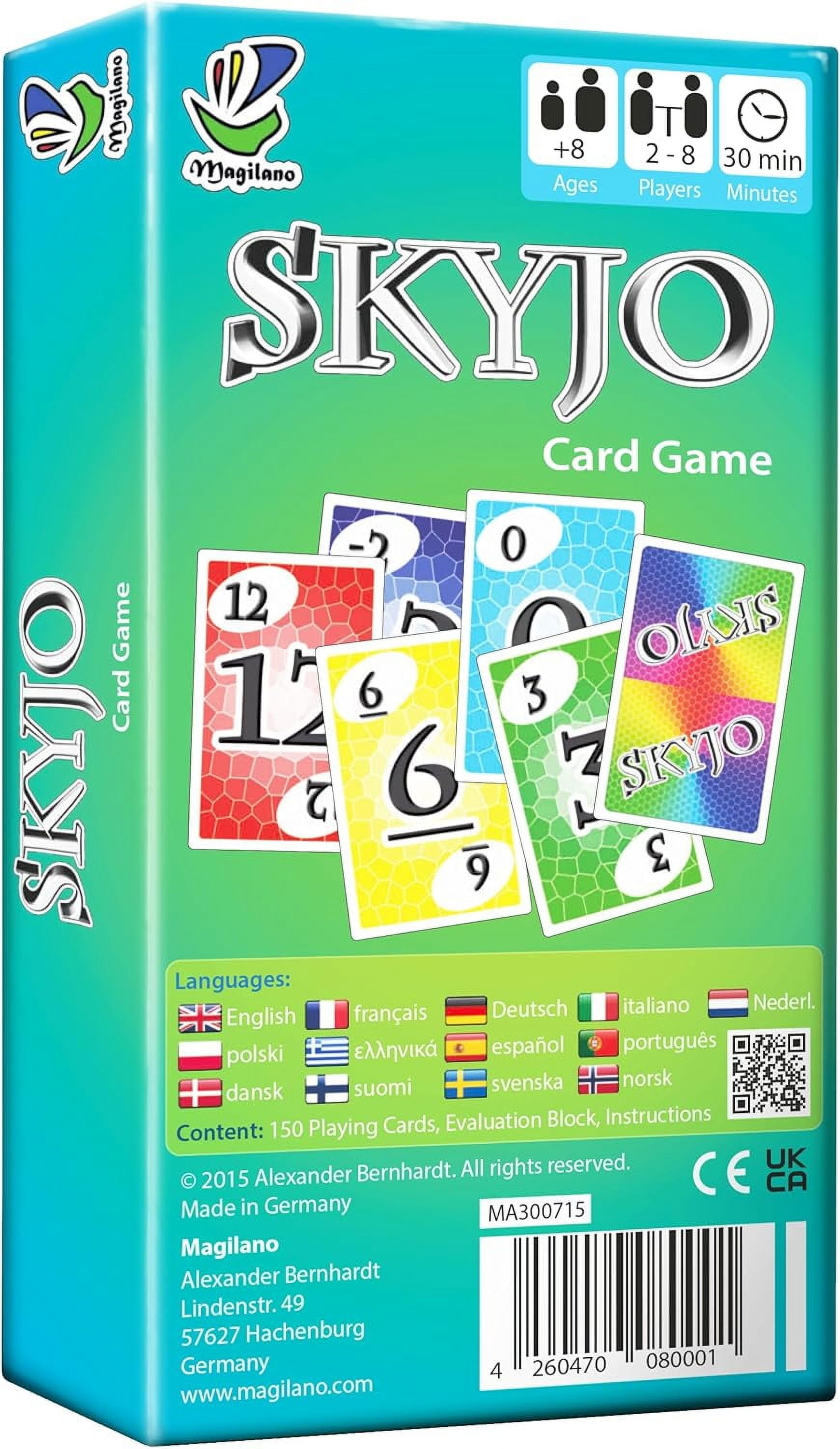 Magilano Skyjo The Ultimate Card Game, 2-8 Players, Ages 8+