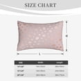 thumbnail image 4 of Lsque Rose Gold Abstract Spots 1 Pattern Pillow Case – Soft & Cozy Throw Pillow Cover, Hypoallergenic Cushion Case for Sleeping Women with Envelope Closure-16"x24", 4 of 6