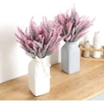 thumbnail image 6 of MINKUROW Artificial Lavender Flowers Fake Plants with Faux Plastic Wedding Bouquet for Table Centerpieces Home Kitchen Garden Farmhouse Decor 8Pcs Fuchsia, 6 of 6