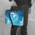 thumbnail image 5 of Lsque Heart Shaped Cloud Pattern Laptop Bag – Portable & Slim Single-Shoulder Computer Case with Adjustable Strap, Protective, Lightweight for 13”/14”/15.6” Laptops, 5 of 8