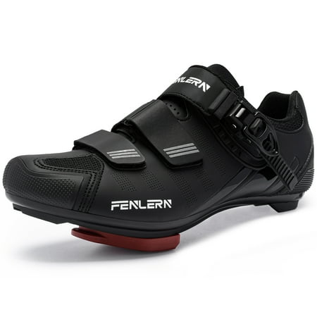 

FENLERN Cycling Shoes for Men Indoor Bike Shoes 2 and 3 Bolt Cleat Compatible size 7.5