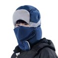 thumbnail image 1 of Hioecau Riding Headgear Windproof Warm Thermal Hat with Velvet Lining Detachable Face Guard Skiing Cycling Hat, 1 of 8