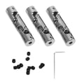 thumbnail image 3 of Acoplador de junta de eje de dirección de 3 juntas fácil de reemplazar Acoplamiento de junta universal firme aislante Flexible de 4 mm a 4 mm para modelos de automóviles ANGGREK Otros, 3 of 8