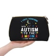 thumbnail image 4 of Xecao I Love With Autism To The Moon And Back Print Fashion Makeup PVC Bag Large Capacity Travel Cosmetic Bag for Women Organizer Toiletry Clutch, 4 of 8