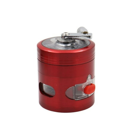 

Manual Herb Spice Grinder with Handle Crank 63mm 4-layer Kitchen Accessories Rocr Tobacco Grinder Logo Print Dropshipping