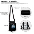 thumbnail image 6 of HELLHERO Vintage Ice Cream Truck Crossbody Bags, Leakproof, Travel, Outdoor and Daily Use Polyester 4.33x1.97x7.09, 6 of 7