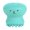 Green, variant on LAZIOEGR Manual Silicone Face Cleansing Brush Exfoliating Jellyfish Octopus Wash Tool with Sponge, Makeup Remover Massage Scrubber, 2.24 inches / 5.7 cm, Purple