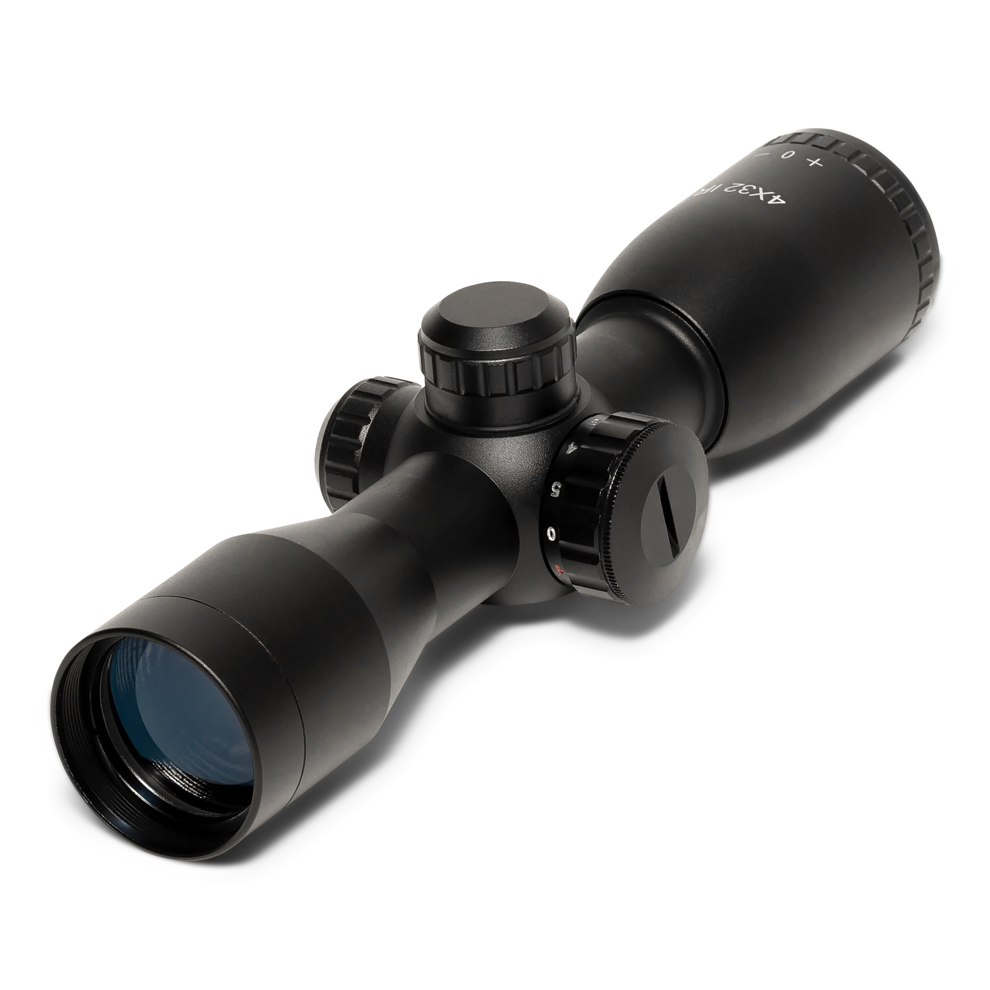 Osprey Global 4x32CB: Precision Crossbow Scope with Red/Green Illuminated Reticle in Sleek Black