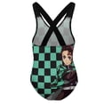 thumbnail image 2 of Demon Slayer Swimwear Kids' One-Piece Swimsuit Quick-Dry Cute Printed Girls' Swimwear Bathing Suit for Beach & Pool 6-7Y(110cm), 2 of 8